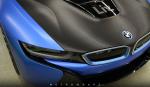BMW i8 Satin Perfect Blue by MetroWrapz 2017 года